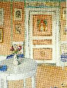 Carl Larsson rosor-rosorna-formaket Spain oil painting artist